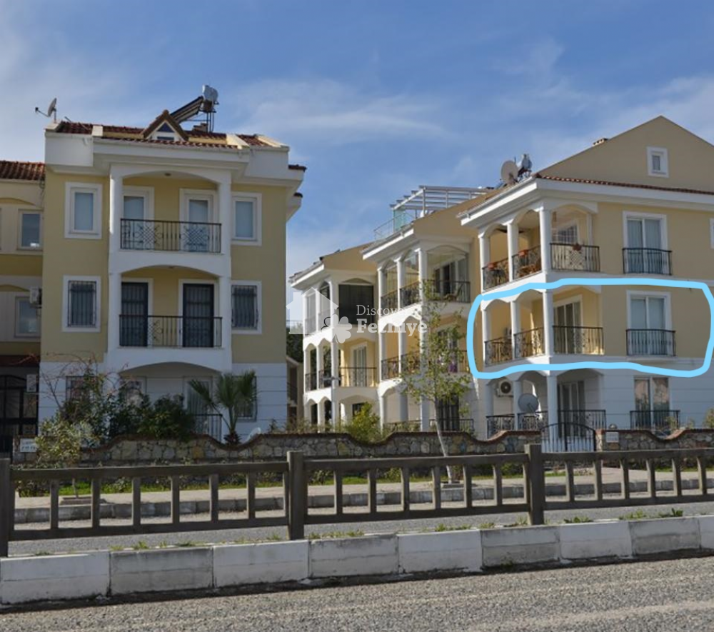 Fethiye Çalış ta Sahile 200 m satılık 1+1 havuzlu daire Discover