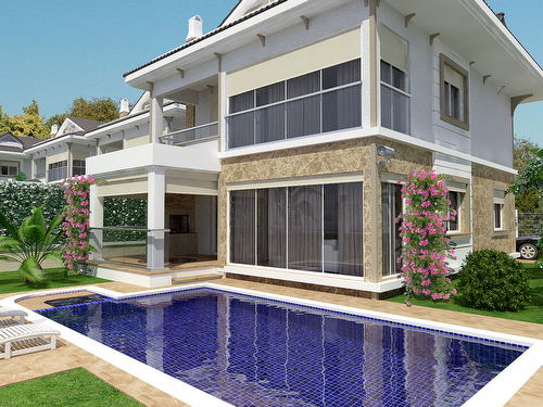 Akıllı ev teknolojisi ile muhteşem villa, Fethiye,