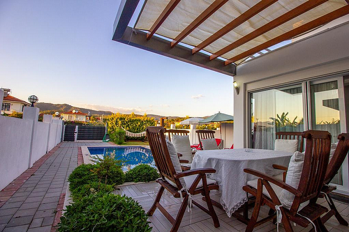 For sale semi-detached villa with pool in Fethiye Ciftlik 
